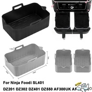 PSI Air Fryer Basket, Rectangle Reusable Air Fryer Baking Tray, Baking Utensils Silicone Silicone Ai