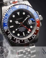 Modified NH34 GMT Automatic Men's Mechanical Watch Stainless Steel Case 40mm fit for Seiko Movement