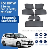 For BMW 2 Series Gran Tourer F46 2014-2022 Magnetic Car Sunshade Front Rear Windshield Curtain Side 