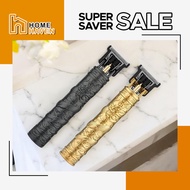 HOME HAVEN Rechargeable Vintage Hair Clipper Cordless Trimmer Stainless Steel Bald Head Shaver Beard