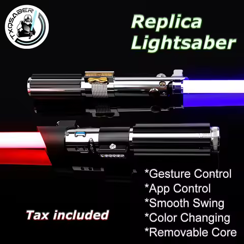 TXQSABER Anakin Lightsaber Neo Pixel Soundboard Smooth Swing Metal Handle With LED Strip Blade Skywa