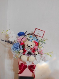 Buket Tas Bunga Artificial Besar | Bag Flower | Kado Ulang Tahun | Buket Wisuda | Kado Anniversary
