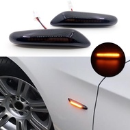 ⚡Light⚡Smoke Lens Dynamic LED Turn Signal Side Marker Light For For For BMW X3 X1 E60 E46 E90