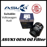 ASUKI Oil Filter Audi A1,BYD G5,Seat,Skoda Rapid,Volkswagen Beetle,Golf MK5,MK6,Jetta,New Passat,Pol