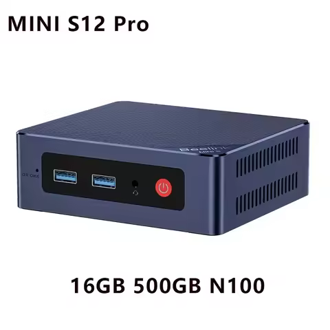 Mini S12 Pro N95 N100 MINI PC Windows 11 Pro DDR4 8GB 256GB 16GB 500GB WIFI BT Gaming Computer MINI 
