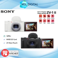 Sony ZV-1 II Digital Camera [FREE 64GB + ZV New Pouch]