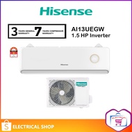 Hisense 1HP AI10UEGW / 1.5HP AI13UEGW R32 Built in Wifi Inverter Air Conditioner (UEGW) 5 Star Airco