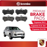 BREMBO Front Pads (1 set) - Compatible with Porsche Cayenne 3.2, 3.6, Porsche Cayenne S4.5, Porsche 