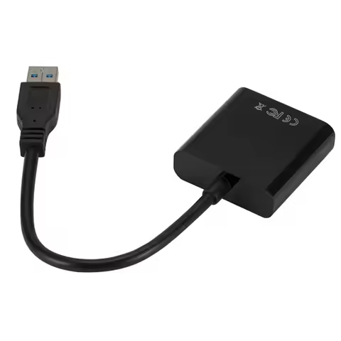 MnnWuu USB 3.0 To VGA Adapter External Video Card Mirror Display Extend Display Converter for Win 7/