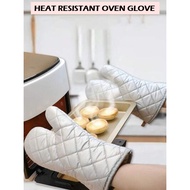 Sarung Tangan Oven / Kitchen Bakery Heat Resistance Microwave Baking Oven Gloves Silver / Oven Glove