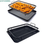 JUNYUE88WL Air Fryer Basket & Tray, Elevated Mesh Stainless Steel Baking Tray for Oven, Pan Nonstick