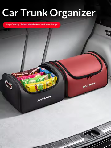 For Haval Jolion H2 H3 H8 M4 H1 H7 H6 C50 F5 M6 Dargo Car Leather Trunk Storage Box Tailbox Folding 