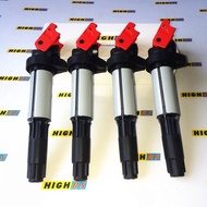 Set of 4 PERFORMANCE ignition coils for BMW E39 E46 E53 E60 E63 L4 V8 V12 4.4L 4.8L 6.0L 6.7 545i 55