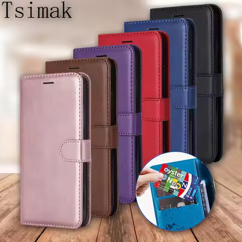 Leather Wallet Case For Samsung Galaxy S7 Edge S8 S9 S10 Plus M10 M20 M30 M30S M40 A6 A8 Plus 2018 A