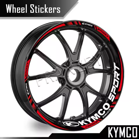 Motorcycle Wheel Sticker Rim Decal Hub Stripe Tape Accessories For KYMCO AK 550 XCITING 400 i 500 40