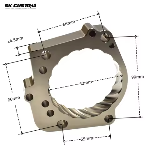 Throttle Body Spacer For Lexus LS430 UCF30 SC430 UZZ40 GS430JZS160 3UZ Engine Al Alloy Throttle Vort