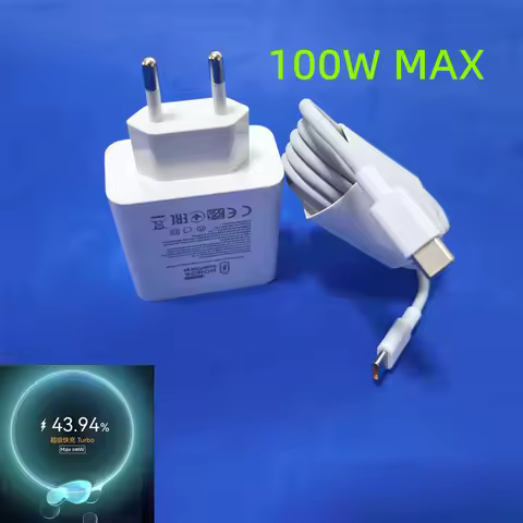 Honor 100W EU Charger SuperCharge Adapter 6A 1/1.5/2M PD Type C Cable For Magic 8 7 6 5 4 Pro V5 V3 