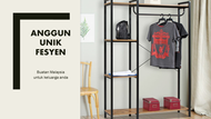 Ampaian pakaian / Penganjur pakaian reka bentuk minimalis Jepun / Japanese minimalist design clothes organizer / 简易设计系列-衣物架 Z2300