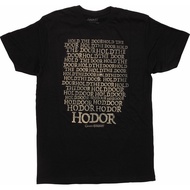 O-neck Summer Casual men New Style Funny Gift Men Cool Casual Pride Hold The Door Hodor T-Shirt