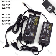 Adjustable AC 220V To DC 12V 9V 24V Power Supply Charger 9V-24V 3V-12V 1A 2A 3A 5A 10A Adapter  MY8B
