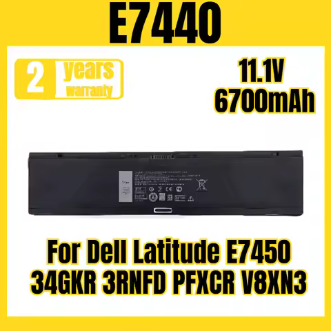 E7440 Laptop Battery for Dell Latitude E7450 34GKR 3RNFD PFXCR V8XN3 Battery, New Large Capacity 11.