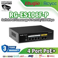 Ruijie RG-ES106F-P 6-Port 10/100 MbpsSwitch PoE Unmanage ES106F P ES106