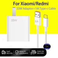 Type-C Charger Set 33W Fast Charging For Xiaomi Redmi 6A Type C Fast charger Cable Adapter Set