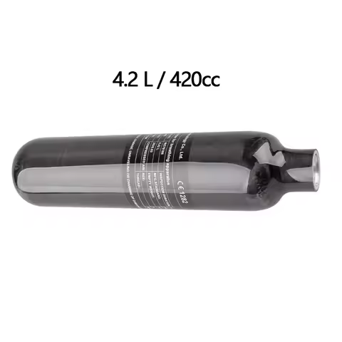 ALSAFE 0.42L 420CC Carbon Fiber Cylinder Scuba Diving High Pressure Air Tank 4500PSI 300Bar HPA Bott
