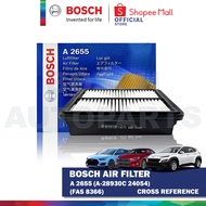 Bosch Air Filter Element for Hyundai Elantra, Kona, Veloster A 2655 ( A-28930 C 24054 FAS 8366 )