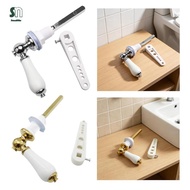 Sunnimix Toilet Flush Handle Ergonomic Metal Ceramic Cistern Lever Bathroom Tank Compact Replacement