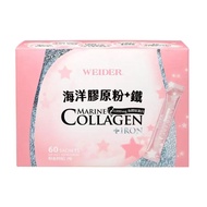 【WEIDER 威德】海洋膠原粉+鐵(4.5公克 X 60包)X2盒