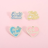 Funny Texts Brooch Pins Busy Woman Heart Brooch Metal Badges Accessories Gifts