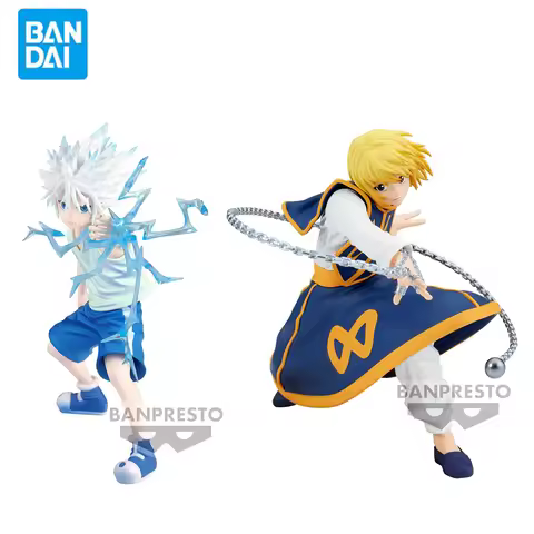 Original Genuine Banpresto Hunter Hunter 13cm Killua Zoldyck Kurapika Anime Action Figures Collectio