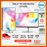 S2722QC  Dell 27 4K UHD USB-C Monitor 4K 3840 x 2160 at 60 Hz Warranty 3 Years onsite service