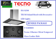 TECNO HOOD AND HOB BUNDLE PACKAGE FOR ( ISA 9298 &amp; T 938TRSV) / FREE EXPRESS DELIVERY