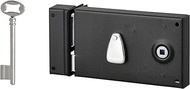 Deadbolt Lock Horizontal Thirard T 1/2-Black-Left W x H 82 x 140 mm