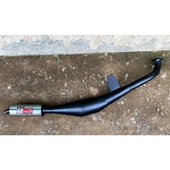 YAMAHA ALFA/ALFA CHAMP ORIGINAL RMS RACING EXHAUST BLACK PAINT RMS SHIELD