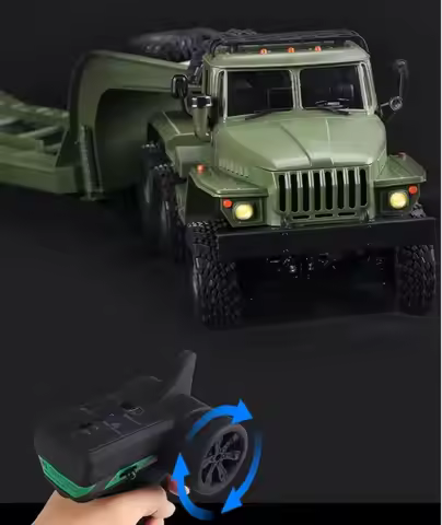 Full Scale WPL B36/3 RC CAR Military Remote Control Transport Vehicle Model 1/16 Super long Crawler 