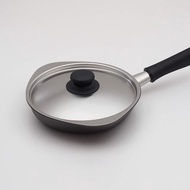 【柳宗理】 雙網紋單手鐵鍋18cm-附蓋