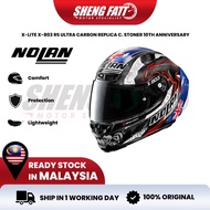 NOLAN XLITE X-803 RS STONER 10TH ANN Full Face Helmet Motor Visor Topi Keledar Keselamatan Full Face