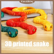 PLA Articulated Fake Snake Flexible 3D Printed Simulation Snake Movable Joint Printing Fake Snake To