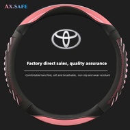 【Ax.Safe Toyota steering wheel cover leather toyota Vios Wigo lnnova rav4 hiace hilux fortuner avanz