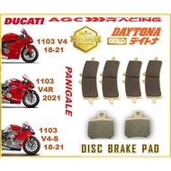 DUCATI DISC BRAKE PADS PANIGALE 1103 V4 PANIGALE 1103 V4 R PANIGALE 1103 V4 S GOLD QUALITY