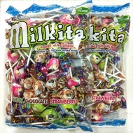 Milkita Assorted Milk Lollipop Refill isi 50 permen susu lolipop