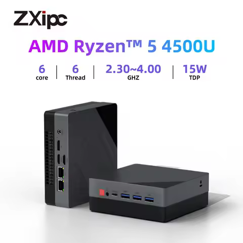 Mini PC Computer Gaming AMD Ryzen5 4500U 5300U R7 4800H Mini PC 32G DDR4 512GB/1TB SSD Desktop Mini 