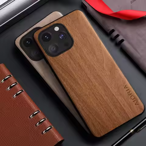 Case for iPhone 15 14 13 12 11 8 7 6 Pro Max Plus XR 5G funda bamboo wood pattern Leather back cover