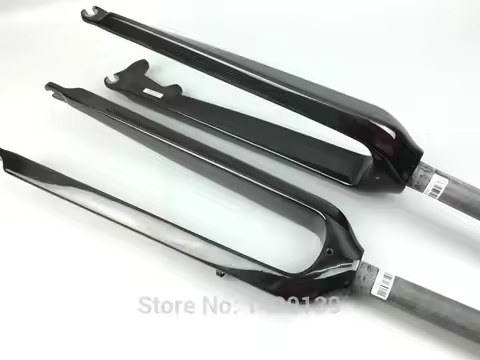 New 26/29" inch Mountain bike 3K full carbon fibre bicycle front forks disc brake hard fork glossy m