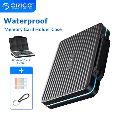 ORICO Micro SD Card Holder Waterproof Memory SD Card Case Cards Storage Organizer Anti-static For Co