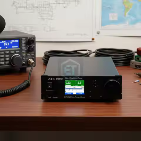 AMNVOLT ATR-1000 1000W 1.8-30MHz Automatic HF Shortwave Radio Tuner with WIFI Smart Remote Control F