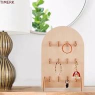 TIMERK Earring Display Rack, Wooden Detachable Jewelry Storage Rack, Multifunctional 3 Layers Arch H